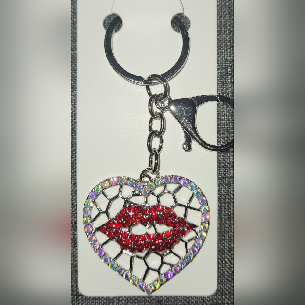 Dazzling Lips Bag Charm/Key Ring